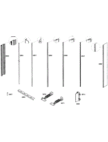 Framing parts for Thermador Upright Freezer T24ID80NRP/99 from AppliancePartsPros.com