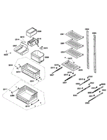 Shelfs parts for Thermador Upright Freezer T24IF70NSP/02 from AppliancePartsPros.com