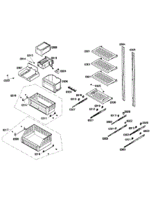 Shelfs parts for Thermador Upright Freezer T24IF70NSP/08 from AppliancePartsPros.com