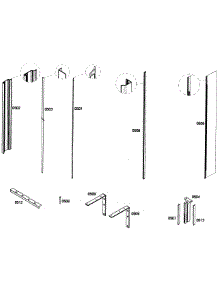 Framing parts for Thermador Upright Freezer T24IF70NSP/36 from AppliancePartsPros.com