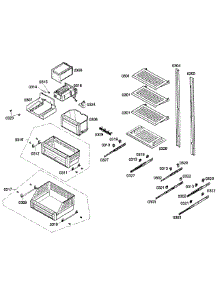 Shelfs parts for Thermador Upright Freezer T24IF70NSP/40 from AppliancePartsPros.com