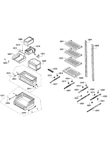 Shelfs parts for Thermador Upright Freezer T24IF70NSP/47 from AppliancePartsPros.com