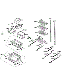 Shelfs parts for Thermador Upright Freezer T24IF70NSP/99 from AppliancePartsPros.com