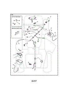 Electrical parts for Craftsman Front-Engine Lawn Tractor T287121 from AppliancePartsPros.com