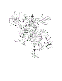 Mower Deck parts for Craftsman Front-Engine Lawn Tractor T287121 from AppliancePartsPros.com