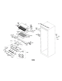 Freezer Section parts for Thermador Upright Freezer T30IF70NSP-03 from AppliancePartsPros.com