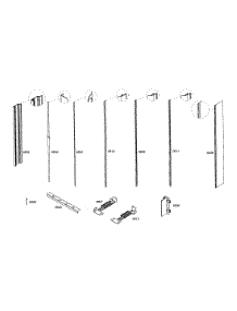 Profile Stripe parts for Thermador Upright Freezer T30IF70NSP-03 from AppliancePartsPros.com