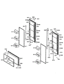 Doors Assy parts for Thermador Bottom-Mount Refrigerator T36IT71FN/02 from AppliancePartsPros.com