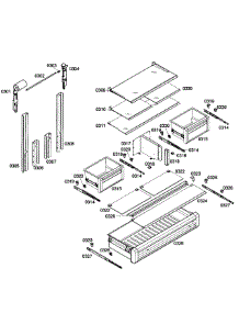 Shelfs Refrig parts for Thermador Bottom-Mount Refrigerator T36IT71NNP/04 from AppliancePartsPros.com