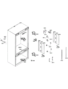 Cabinet 2 parts for Thermador Bottom-Mount Refrigerator T36IT71NNP/04 from AppliancePartsPros.com