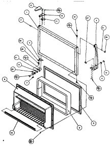 Freezer Door parts for Amana Top-Mount Refrigerator TA179Q1-P1128301W from AppliancePartsPros.com