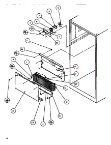 Evaporator Area parts for Amana Top-Mount Refrigerator TA179Q1-P1128301W from AppliancePartsPros.com