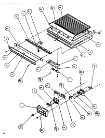 Divider & Controls parts for Amana Top-Mount Refrigerator TA179Q1-P1128301W from AppliancePartsPros.com