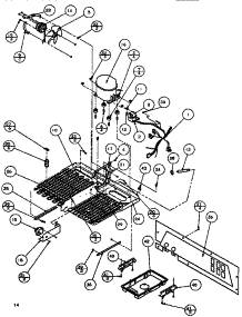 Tecumseh Compressor parts for Amana Top-Mount Refrigerator TA179Q1-P1128301W from AppliancePartsPros.com