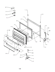 Freezer Door parts for Amana Top-Mount Refrigerator TA18R3-P1158307WL from AppliancePartsPros.com