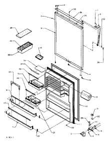 Refrigerator Door Assembly parts for Amana Top-Mount Refrigerator TA18R3W-P1181705WW from AppliancePartsPros.com