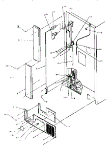 Cabinet Back parts for Amana Top-Mount Refrigerator TA18S2W-P1194501W from AppliancePartsPros.com