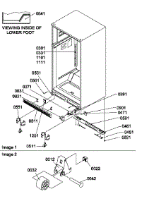 Ladders, Lower Cabinet And Rollers parts for Amana Top-Mount Refrigerator TA18TL-P1304501WL from AppliancePartsPros.com