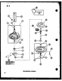 Transmission Assembly (Taa400 / P75751-15W) (Taa600 / P75751-16W) (Taa800 / P75751-17W) parts for Amana Washer TAA200/P75751-13W from AppliancePartsPros.com