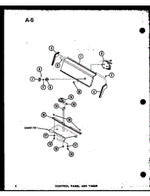Control Panel And Timer (Taa200 / P75751-4W) parts for Amana Washer TAA200/P75751-4W from AppliancePartsPros.com