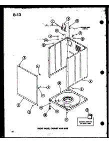 Front Panel (Taa200 / P75751-4W) parts for Amana Washer TAA200/P75751-4W from AppliancePartsPros.com