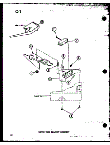 Switch And Bracket Assembly (Taa200 / P75751-4W) parts for Amana Washer TAA200/P75751-4W from AppliancePartsPros.com