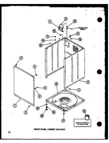 Front Panel (Taa200 / P75751-8W) parts for Amana Washer TAA200/P75751-8W from AppliancePartsPros.com