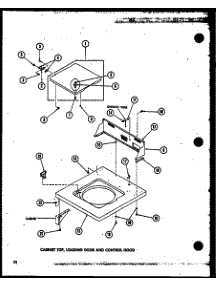 Cabinet Top (Taa400 / P75751-9W) (Taa600 / P75751-10W) (Taa800 / P75751-11W) parts for Amana Washer TAA200/P75751-8W from AppliancePartsPros.com
