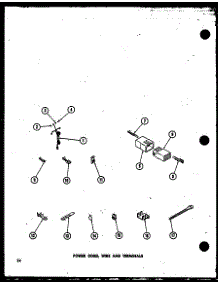 Power Cord (Taa400 / P75751-9W) (Taa600 / P75751-10W) (Taa800 / P75751-11W) parts for Amana Washer TAA200/P75751-8W from AppliancePartsPros.com