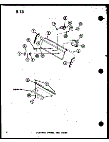 Control Panel And Timer parts for Amana Washer TAA300/P75751-12W from AppliancePartsPros.com