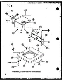 Cabinet Top parts for Amana Washer TAA300/P75751-12W from AppliancePartsPros.com