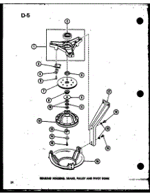 Bearing Housing parts for Amana Washer TAA300/P75751-12W from AppliancePartsPros.com