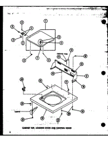 Cabinet Top parts for Amana Washer TAA300/P75751-14W from AppliancePartsPros.com