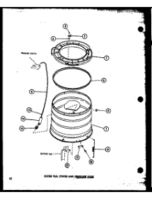 Outer Tub (Taa400 / P77040-2W) (Taa600 / P77040-4W) (Taa800 / P77040-5W) (Taa500 / P77040-3W) parts for Amana Washer TAA300/P77040-1W from AppliancePartsPros.com