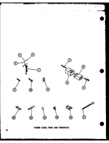 Power Cord (Taa400 / P77040-2W) (Taa600 / P77040-4W) (Taa800 / P77040-5W) (Taa500 / P77040-3W) parts for Amana Washer TAA300/P77040-1W from AppliancePartsPros.com