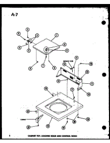 Cabinet Top (Taa200 / P75751-4W) parts for Amana Washer TAA400/P75751-2W from AppliancePartsPros.com