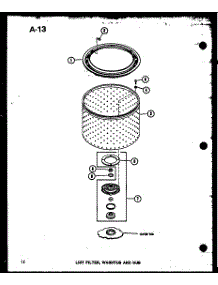 Lint Filter (Taa200 / P75751-4W) parts for Amana Washer TAA400/P75751-2W from AppliancePartsPros.com
