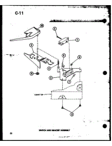 Switch And Bracket Assembly (Taa400 / P75751-5W) (Taa600 / P75751-6W) (Taa800 / P75751-7W) (Taa400 / P75751-2W) (Taa600 / P75751-1W) (Taa800 / P75751-3W) parts for Amana Washer TAA400/P75751-2W from AppliancePartsPros.com