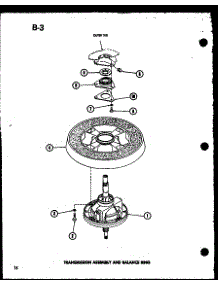 Transmission Assembly And Balance Ring (Taa200 / P75751-4W) parts for Amana Washer TAA400/P75751-5W from AppliancePartsPros.com