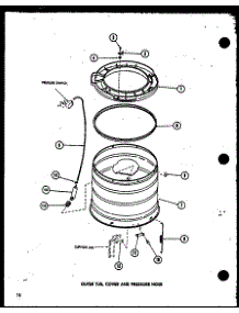 Outer Tub (Taa200 / P75751-8W) parts for Amana Washer TAA400/P75751-9W from AppliancePartsPros.com