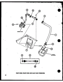 Inlet Hose (Taa200 / P75751-8W) parts for Amana Washer TAA400/P75751-9W from AppliancePartsPros.com