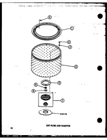 Lint Filter And Washtub (Taa400 / P75751-9W) (Taa600 / P75751-10W) (Taa800 / P75751-11W) parts for Amana Washer TAA400/P75751-9W from AppliancePartsPros.com