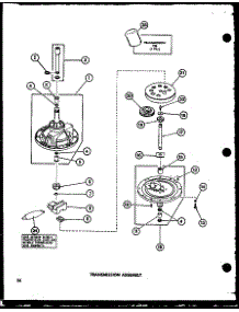 Transmission Assembly (Taa400 / P77040-2W) (Taa600 / P77040-4W) (Taa800 / P77040-5W) (Taa500 / P77040-3W) parts for Amana Washer TAA400/P77040-2W from AppliancePartsPros.com