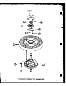 Transmission Assembly And Balance Ring (Taa300 / P77040-1W) parts for Amana Washer TAA500/P77040-3W from AppliancePartsPros.com