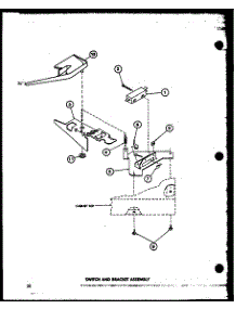 Switch And Bracket Assembly (Taa300 / P77040-1W) parts for Amana Washer TAA500/P77040-3W from AppliancePartsPros.com