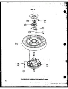 Transmission Assembly And Balance Ring (Taa400 / P77040-2W) (Taa600 / P77040-4W) (Taa800 / P77040-5W) (Taa500 / P77040-3W) parts for Amana Washer TAA500/P77040-3W from AppliancePartsPros.com