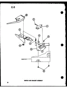 Switch And Bracket Assembly (Taa200 / P75751-13W) parts for Amana Washer TAA600/P75751-16W from AppliancePartsPros.com