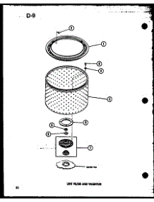 Lint Filter And Washtub (Taa400 / P75751-15W) (Taa600 / P75751-16W) (Taa800 / P75751-17W) parts for Amana Washer TAA600/P75751-16W from AppliancePartsPros.com