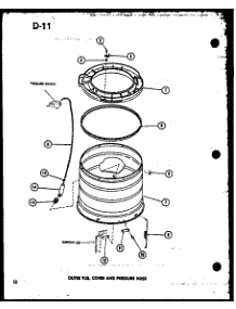 Outer Tub (Taa400 / P75751-15W) (Taa600 / P75751-16W) (Taa800 / P75751-17W) parts for Amana Washer TAA600/P75751-16W from AppliancePartsPros.com