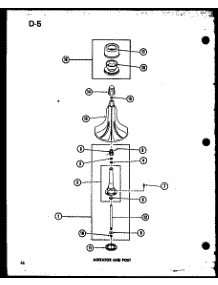 Agitator And Post (Taa400 / P75751-5W) (Taa600 / P75751-6W) (Taa800 / P75751-7W) (Taa400 / P75751-2W) (Taa600 / P75751-1W) (Taa800 / P75751-3W) parts for Amana Washer TAA600/P75751-1W from AppliancePartsPros.com